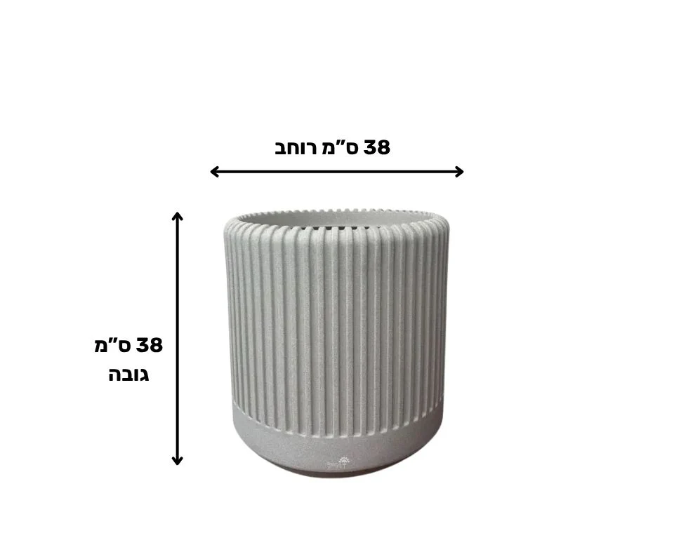 עציץ דקל | 38X38 ס"מ | אבן - Image 2