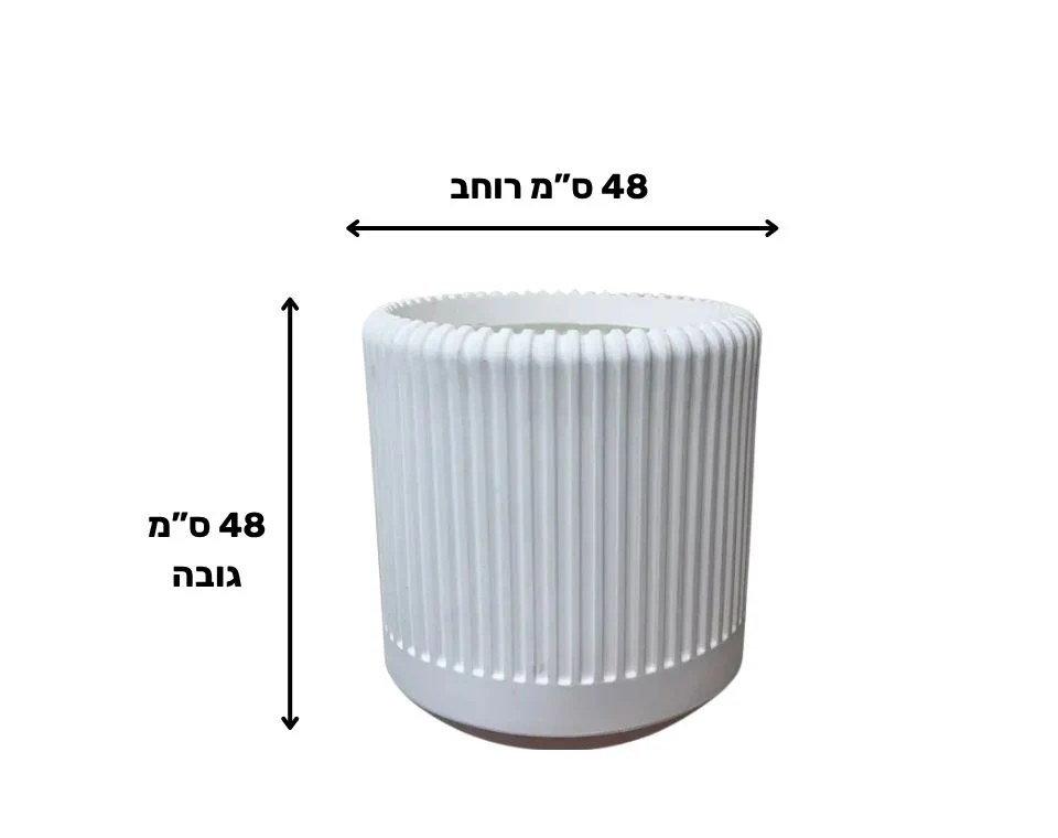 עציץ דקל | 58X58 ס"מ | אבן - Image 2