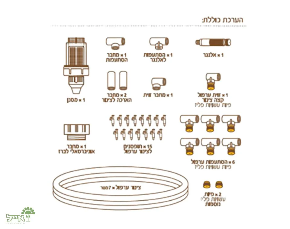 ערכת ערפול וצינון למרפסת | 5 מתזים - Image 5